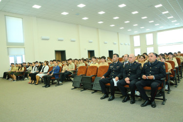 07 may 2025-ci il tarixində 335 nömrəli tam orta məktəbdə "Narkotiksiz gələcək naminə” mövzusunda görüş