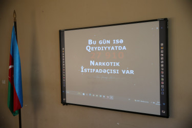 08 may 2025-ci il tarixdə 246 nömrəli məktəb-liseydə "Narkotiksiz gələcək naminə” mövzusunda görüş