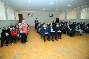 13 yanvar 2026-cı il tarixində Binəqədi Rayon İcra Hakimiyyətinin başçısı Elxan Allahverdiyevin 6-cı mikrorayon sakinləri ilə səyyar qəbulu