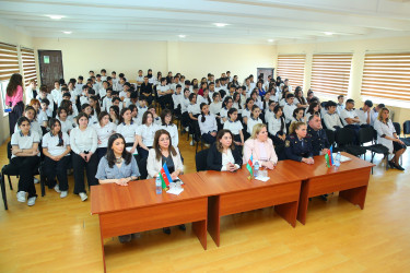 16 may 2025-ci il tarixində 267 № li  məktəb-liseydə “Erkən nigah problemi və onun fəsadları” mövzusunda maarifləndirmə tədbiri