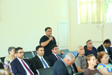 24 sentyabr 2026-cı il tarixində Binəqədi Rayon İcra Hakimiyyətinin başçısı Elxan Allahverdiyevin 9-cu mikrorayon sakinləri ilə səyyar qəbulu