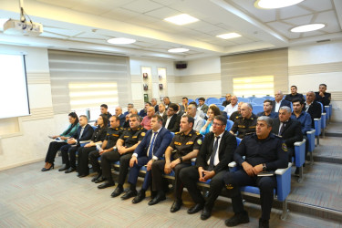 21 may 2025-ci il tarixində “Su hövzələrində insanların təhlükəsizliyinin təmin edilməsi” mövzusunda müşavirə