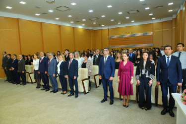 Azərbaycan xalqının ümummilli lideri Heydər Əliyevin anadan olmasının 100 illik yubileyinə həsr olunmuş “Heydər Əliyev və Azərbaycanda milli intibah dövrü” mövzusunda konfrans