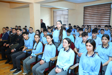 19 dekabr 2025-ci il tarixində 314 № li tam orta məktəbdə "Narkotiksiz gələcək naminə” mövzusunda maarifləndirici görüş