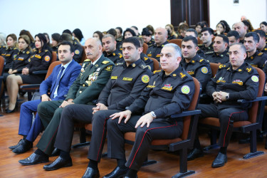 28 oktyabr 2025-ci il tarixində “Konstitusiya və Suverenlik İli” çərçivəsində Fövqəladə Hallar Nazirliyinin Mülki Müdafiə Qoşunlarında 8 Noyabr-“Zəfər Günü”nün beşilliyi münasibətilə tədbir