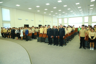 07 may 2025-ci il tarixində 335 nömrəli tam orta məktəbdə "Narkotiksiz gələcək naminə” mövzusunda görüş