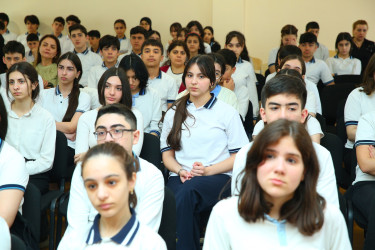 16 may 2025-ci il tarixində 267 № li  məktəb-liseydə “Erkən nigah problemi və onun fəsadları” mövzusunda maarifləndirmə tədbiri