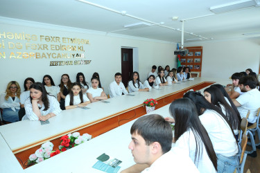 22 iyun 2026-cı il il tarixində İctimai İaşə və Xidmət üzrə Bakı Dövlət Peşə Təhsil Mərkəzində 26 İyun-Narkomaniya və Narkobiznesə qarşı Beynəlxalq Mübarizə Gününə həsr olunmuş "Narkotiksiz gələcək naminə!” mövzusunda növbəti maarifləndirici tədbir