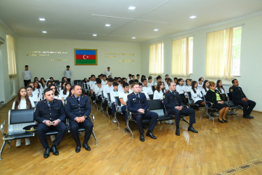 115 saylı tam orta məktəbdə "Narkotiksiz gələcək naminə!” mövzusunda maarifləndirici tədbir