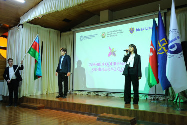 3 noyabr 2025-ci il tarixində “İdrak” liseyində 8 Noyabr-Zəfər Gününün beşinci ildönümünə həsr olunmuş "Zəfərin qəhrəmanları: şəhidlər və qazilər" adlı tədbir