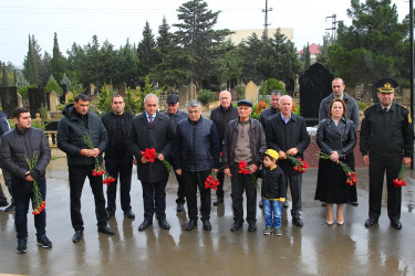 Vətən müharibəsi şəhidləri - gizir Nicat Şahin oğlu Səmədov, əsgər Cavid Telman oğlu Paşazadə və Elçin Yunus oğlu Bağırovun şəhadətlərinin ikinci ildönümü ilə əlaqədar anım mərasimi