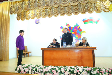 12 noyabr 2025-ci il tarixində “Era” tam orta ümumtəhsil məktəbində "Narkotiksiz gələcək naminə” mövzusunda görüş