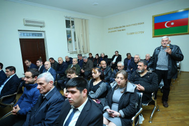 11 dekabr 2025-ci il tarixində Binəqədi Rayon İcra Hakimiyyətinin başçısı Elxan Allahverdiyevin M.Ə.Rəsulzadə qəsəbə sakinləri ilə səyyar qəbulu