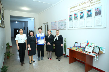 09 dekabr 2025-ci il tarixində 30 № li tam orta məktəbdə Azərbaycan bəstəkarı, Şərqdə ilk operanın yaradıcısı, böyük musiqişünas-alim, istedadlı publisist, dramaturq və pedaqoq, tanınmış ictimai xadim, xalq artisti, Dövlət mükafatları laureatı, Azərbaycan Milli Elmlər Akademiyasının həqiqi üzvü Üzeyir Hacıbəylinin anadan olmasının 140 illik yubileyinə həsr olunmuş tədbir