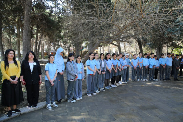 Azərbaycanın Respublikasının Milli Qəhrəmanı Fərhad Hümbətovun büstü qarşısında xatirəsinə həsr olunmuş tədbir 01.04.2025