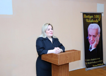 Azərbaycan ədəbiyyatının görkəmli nümayəndəsi, xalq şairi, dramaturq, ədəbiyyatşünas, pedaqoq və ictimai xadim, akademik Bəxtiyar Vahabzadənin anadan olmasının 100 illik yubileyinə həsr olunmuş “Şeirin Bəxtiyar Nidası”  adlı tədbir