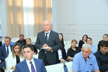 19 sentyabr 2025-ci il tarixində Binəqədi Rayon İcra Hakimiyyətinin başçısı Elxan Allahverdiyevin Biləcəri qəsəbə sakinləri ilə səyyar qəbulu