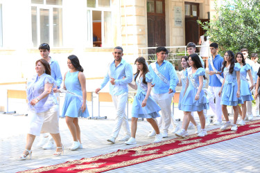 14 iyun 2025-ci il tarixində 2024-2025-ci tədris ilinin başa çatması münasibətilə Binəqədi rayonunun orta ümumtəhsil müəssisələrində “Son zəng” tədbirləri