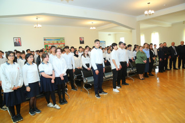 28 noyabr 2025-ci il tarixində 182 № li tam orta məktəbdə "Narkotiksiz gələcək naminə!” mövzusunda növbəti maarifləndirici tədbir