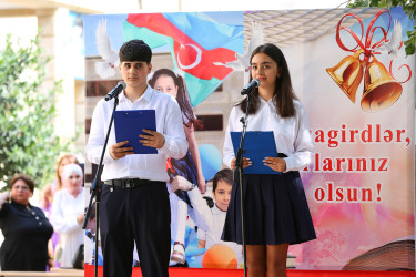 14 iyun 2025-ci il tarixində 2024-2025-ci tədris ilinin başa çatması münasibətilə Binəqədi rayonunun orta ümumtəhsil müəssisələrində “Son zəng” tədbirləri