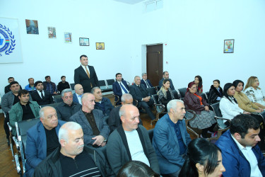 13 noyabr 2025-ci il tarixində Binəqədi Rayon İcra Hakimiyyətinin başçısı Elxan Allahverdiyevin Biləcəri qəsəbə sakinləri ilə səyyar qəbulu