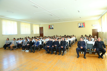 08 may 2025-ci il tarixdə 246 nömrəli məktəb-liseydə "Narkotiksiz gələcək naminə” mövzusunda görüş