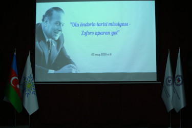 06 aprel 2026-cı il tarixində YAP Binəqədi rayon təşkilatı Ümummilli lider Heydər Əliyevin anadan olmasının 103-cü ildönümünə həsr olunmuş “Ulu öndərin tarixi missiyası – zəfərə aparan yol” adlı tədbir