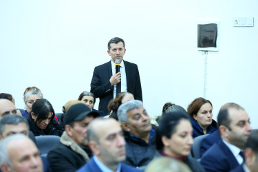 08 yanvar 2026-cı il tarixində Binəqədi Rayon İcra Hakimiyyətinin başçısı Elxan Allahverdiyevin Xocəsən qəsəbə sakinləri ilə səyyar qəbulu