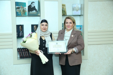 5 Oktyabr – “Beynəlxalq Müəllimlər Günü”  münasibətilə dövlət ümumi təhsil müəssisələrində çalışan təhsilverənlərin sertifikatlaşdırılması imtahanlarında yüksək nəticə göstərən müəllimlərlə görüş