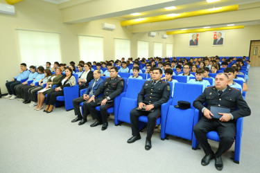 16 dekabr 2025-ci il tarixində “Vətən” İdman Liseyində "Narkotiksiz gələcək naminə” mövzusunda maarifləndirici görüş