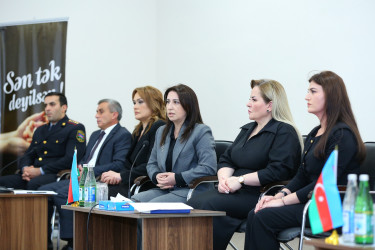 23 oktyabr 2025-ci il tarixində “Konstitusiya və Suverenlik İli” çərçivəsində Binəqədi rayonu 335 № li tam orta məktəbdə çətin həyat şəraitində olan yetkinlik yaşına çatmayanlar üçün sosial reabilitasiya və cəmiyyətə inteqrasiyası ilə bağlı tədbirlərin gücləndirilməsi, onlara tibbi və psixolojin dəstəyin göstərilməsi məqsədilə “Sən tək deyilsən!” mövzusunda maarifləndirici tədbir