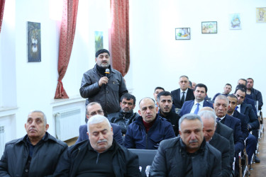 15 yanvar 2026-cı il tarixində Binəqədi Rayon İcra Hakimiyyətinin başçısı Elxan Allahverdiyevin Biləcəri qəsəbə sakinləri ilə səyyar qəbulu