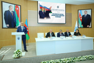12 sentyabr 2026-cı il tarixində Yeni Azərbaycan Partiyası (YAP) Binəqədi rayon təşkilatının XI konfransı