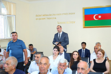 24 iyul 2025-ci il tarixində Binəqədi Rayon İcra Hakimiyyətinin başçısı Elxan Allahverdiyevin M.Ə.Rəsulzadə qəsəbəsinin sakinləri ilə səyyar qəbulu