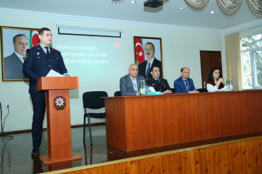 03 dekabr 2025-ci il tarixində 248 № li tam  orta məktəbdə "Narkotiksiz gələcək naminə!” mövzusunda növbəti maarifləndirici tədbir