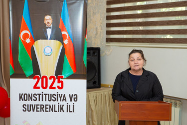 20 may 2025-ci il tarixində 83 nömrəli məktəb-liseyin birgə təşkilatçılığı ilə "Konstitusiya və Suverenlik ili"nə həsr edilmiş "Suverenliyimiz-Müstəqilliyimizin zirvəsi" adlı tədbir