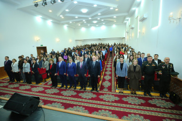 06 aprel 2026-cı il tarixində YAP Binəqədi rayon təşkilatı Ümummilli lider Heydər Əliyevin anadan olmasının 103-cü ildönümünə həsr olunmuş “Ulu öndərin tarixi missiyası – zəfərə aparan yol” adlı tədbir