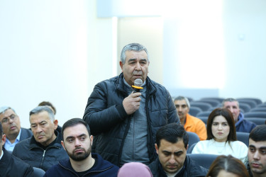 08 yanvar 2026-cı il tarixində Binəqədi Rayon İcra Hakimiyyətinin başçısı Elxan Allahverdiyevin Xocəsən qəsəbə sakinləri ilə səyyar qəbulu