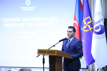 3 noyabr 2025-ci il tarixində “İdrak” liseyində 8 Noyabr-Zəfər Gününün beşinci ildönümünə həsr olunmuş "Zəfərin qəhrəmanları: şəhidlər və qazilər" adlı tədbir