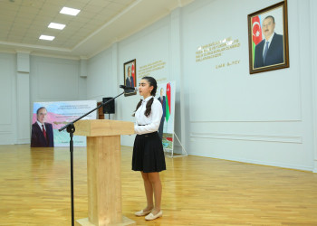 Ümummilli lider Heydər Əliyevin anadan olmasının 100 illik yubileyinə həsr olunmuş “Heydər Əliyev və Azərbaycan tarixi” mövzusunda esse-yazı müsabiqəsinin rayon mərhələsinin yekunlarına həsr olunmuş elmi-praktik konfrans