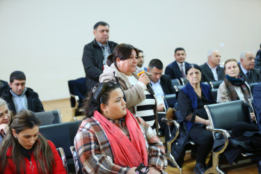 13 yanvar 2026-cı il tarixində Binəqədi Rayon İcra Hakimiyyətinin başçısı Elxan Allahverdiyevin 6-cı mikrorayon sakinləri ilə səyyar qəbulu