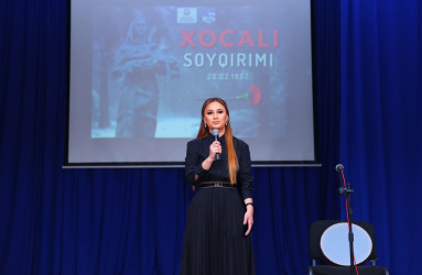 Binəqədi rayonunda “Xocalı soyqırımının dünya ictimaiyyətinə çatdırılmasında ümummilli lider Heydər Əliyevin rolu” adlı tədbir