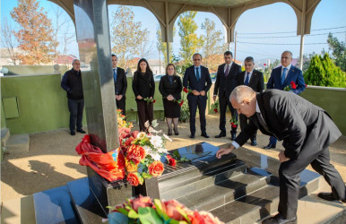 8 Noyabr- “Zəfər Günü”nün beşinci ildönümü ilə əlaqədar Binəqədi rayonunda şəhidlərimizin əziz xatirəsinin yad edilməsi