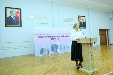 08 dekabr 2025-ci il tarixində 300 № li tam orta məktəbdə “Gələcəyimizi şiddət və asılılıqdan qoruyaq!” mövzusunda maarifləndirici tədbir