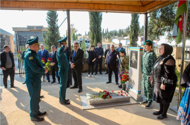 8 Noyabr- “Zəfər Günü”nün beşinci ildönümü ilə əlaqədar Binəqədi rayonunda şəhidlərimizin əziz xatirəsinin yad edilməsi