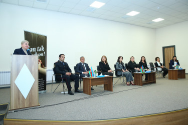 23 oktyabr 2025-ci il tarixində “Konstitusiya və Suverenlik İli” çərçivəsində Binəqədi rayonu 335 № li tam orta məktəbdə çətin həyat şəraitində olan yetkinlik yaşına çatmayanlar üçün sosial reabilitasiya və cəmiyyətə inteqrasiyası ilə bağlı tədbirlərin gücləndirilməsi, onlara tibbi və psixolojin dəstəyin göstərilməsi məqsədilə “Sən tək deyilsən!” mövzusunda maarifləndirici tədbir