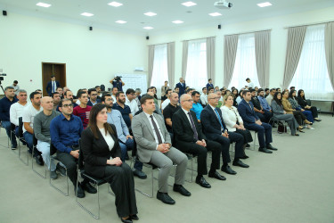 16 oktyabr 2025-ci il tarixində “Azərbaycan Respublikasının işğaldan azad edilmiş ərazilərinə Böyük Qayıdışa dair I Dövlət Proqramı” və “Azərbaycan Respublikasının 2022–2026-cı illərdə sosial-iqtisadi inkişaf Strategiyası” çərçivəsində Sənaye və İnnovasiyalar üzrə Bakı Dövlət Peşə Təhsil Mərkəzində qısamüddətli təlimləri uğurla başa vuran müdavimlərin təltifolunma tədbiri