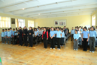 27 noyabr 2025-ci il tarixində 144 № li tam orta məktəbdə "Narkotiksiz gələcək naminə!” mövzusunda növbəti maarifləndirici tədbir