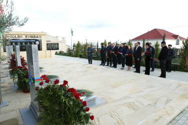 Vətən müharibəsi şəhidləri Azərbaycan Bayrağı ordenli polkovnik-leytenant Həmdəm Mayıl oğlu Ağayev və gizir İsgəndər Vüqar oğlu Dövlətlinin şəhadətlərinin ikinci ildönümü ilə əlaqədar anım mərasimi