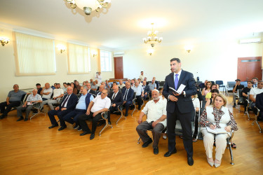 09 iyul 2026-cı il tarixində Binəqədi Rayon İcra Hakimiyyətinin başçısı Elxan Allahverdiyevin 8-ci mikrorayon sakinləri ilə səyyar qəbulu